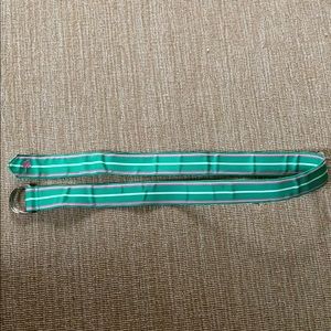Lily Pulitzer striped green pink white belt M